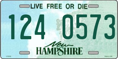 NH license plate 1240573
