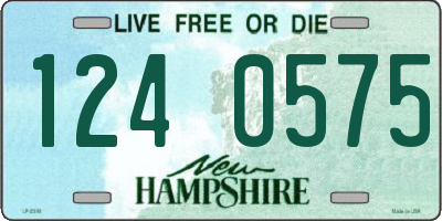 NH license plate 1240575