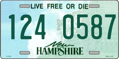 NH license plate 1240587