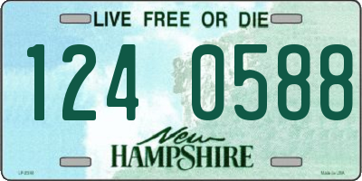 NH license plate 1240588