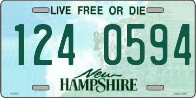 NH license plate 1240594