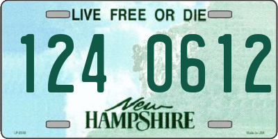 NH license plate 1240612