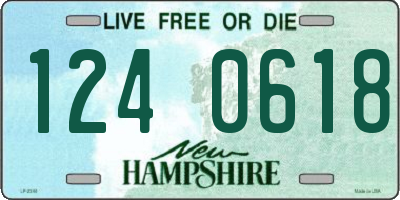 NH license plate 1240618