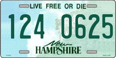 NH license plate 1240625