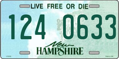 NH license plate 1240633