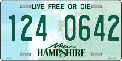NH license plate 1240642