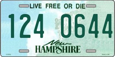 NH license plate 1240644