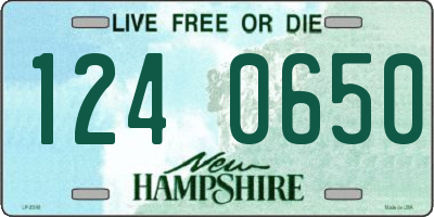 NH license plate 1240650
