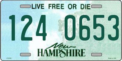 NH license plate 1240653