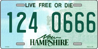 NH license plate 1240666