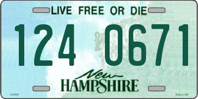 NH license plate 1240671