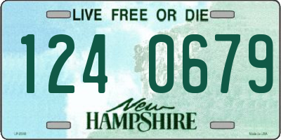 NH license plate 1240679
