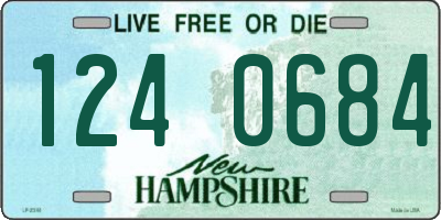 NH license plate 1240684
