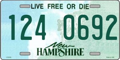 NH license plate 1240692