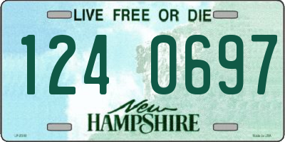 NH license plate 1240697