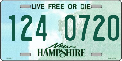 NH license plate 1240720