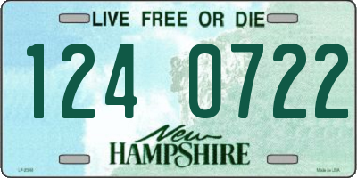 NH license plate 1240722