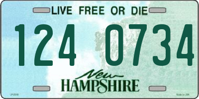NH license plate 1240734
