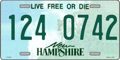 NH license plate 1240742
