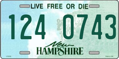 NH license plate 1240743