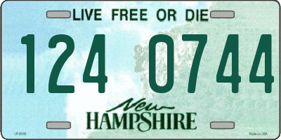 NH license plate 1240744