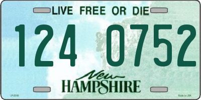 NH license plate 1240752