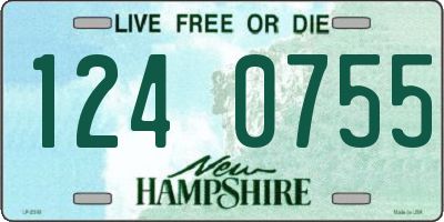 NH license plate 1240755
