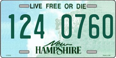 NH license plate 1240760