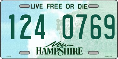 NH license plate 1240769