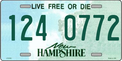 NH license plate 1240772