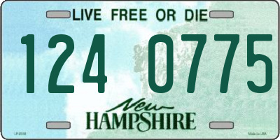 NH license plate 1240775