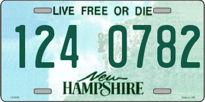 NH license plate 1240782