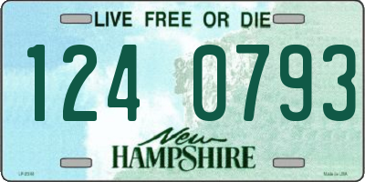 NH license plate 1240793