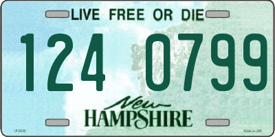 NH license plate 1240799