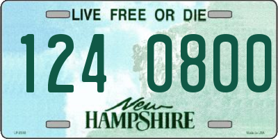NH license plate 1240800