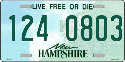 NH license plate 1240803