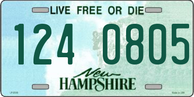NH license plate 1240805