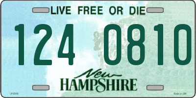 NH license plate 1240810