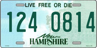 NH license plate 1240814
