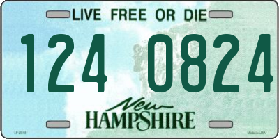 NH license plate 1240824