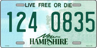 NH license plate 1240835