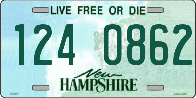 NH license plate 1240862