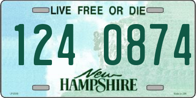 NH license plate 1240874