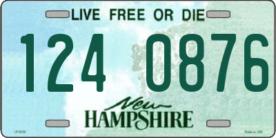 NH license plate 1240876