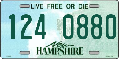 NH license plate 1240880