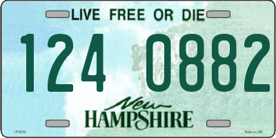 NH license plate 1240882