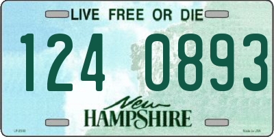 NH license plate 1240893