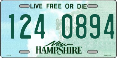 NH license plate 1240894
