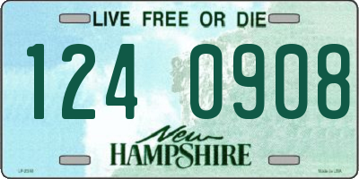 NH license plate 1240908