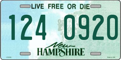 NH license plate 1240920